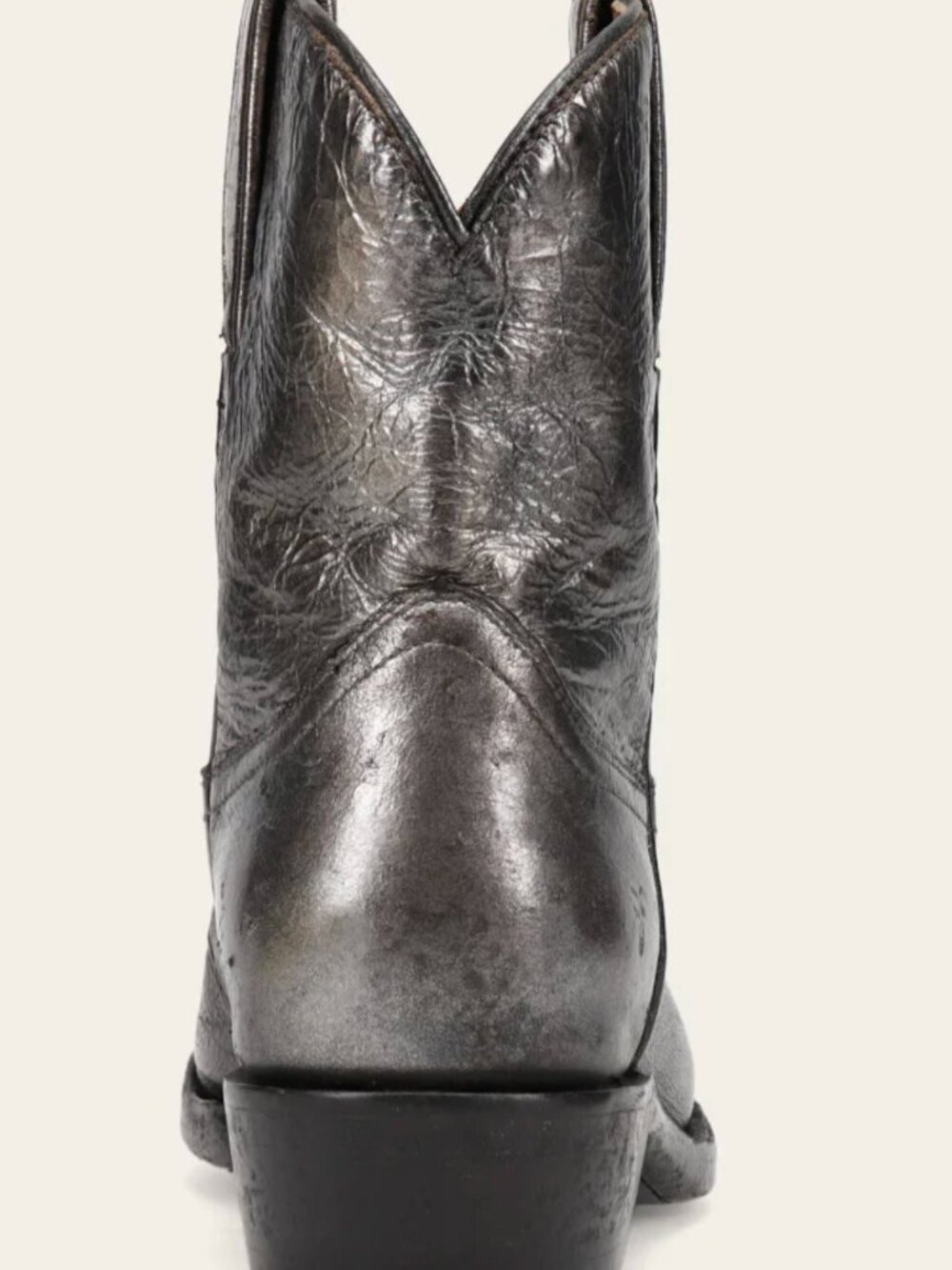 Frye Billy Short Ankle Cowboy Boot - Dark Pewter Size 8 - Picture 2 of 7